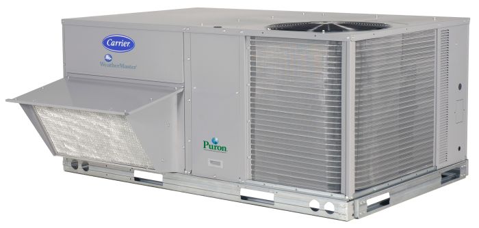 Carrier 5 Ton, 15.0 SEER WeatherMaster Package RTU Heat Pump, 208/1