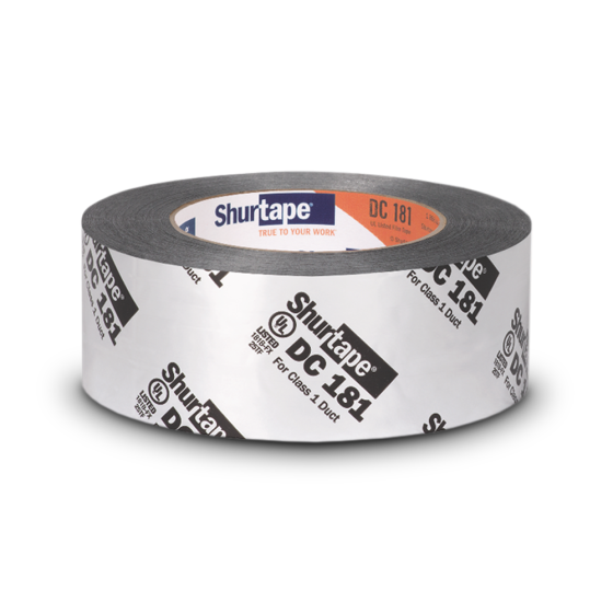 Shurtape® DC 181 UL 181B-FX Listed/Printed Film Tape 2, 120 Yards (Silver)
