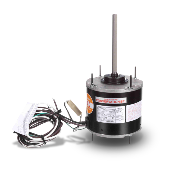 Century® HeatMaster® Condenser Fan Motor 1/4HP, 1075RPM, 208/230Vac, 1.0A, 7.5µF/370Vac, 1 Speed, 70 °C, (PSC)
