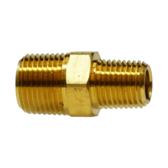 06123-0804 Brass Reducing Hex Nipple 1/2 in. x 1/4 in. (NPTF)