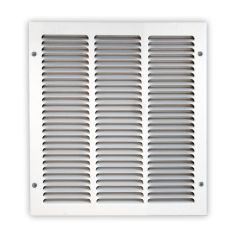 Shoemaker 1050V Series Stamped Face Return Air Grille 12&quot; x 12&quot;