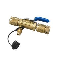 Yellow Jacket® 1/4&quot; 4-in-1 Vacuum/Charge Valve with Side Port