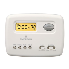 Emerson 70 Series™ 5+2 Day Programmable Thermostat 1H/1C, 3Vdc (2 AAA)
