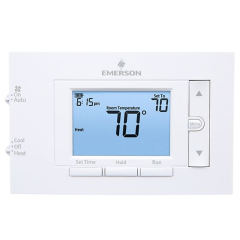 Emerson 80 Series™ 7/5+1+1 Day Programmable Thermostat 1H/1C, 24Vac/3Vdc (2 AA)