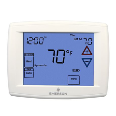 Emerson Blue™ Series 7/5+1+1 Day Programmable Thermostat 2H/2C (4H/2C HP), 24Vac/3Vdc (2 AA - Humidity Control &amp; Remote Sensor Capable)