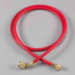 Yellow Jacket® Plus II™ AC Red Hose, 60&quot; Length, 1/4&quot; with 45° Sealright™ Low Loss Anti-Blow Back Fitting 