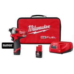 Milwaukee® M12™ FUEL™ SURGE™ 1/4&quot; Hex Hydraulic Driver Kit