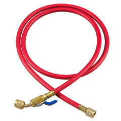 Yellow Jacket® Plus II™ Ball Valve Charging Hose 800 psi, 1/4&quot; x 1/4&quot; x 60&quot; (Red)