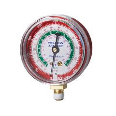 Yellow Jacket® 2-1/2&quot; (68mm) Class B Pressure Gauge (°F) 1/8&quot; NPT Male, 500 psi (R12, R22, R502 - Red)