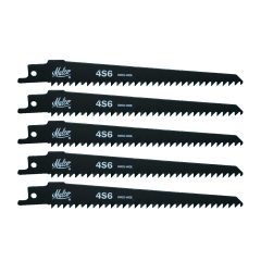 Malco® High Carbon Steel Wood Cutting Reciprocating Saw Blades 6&quot;, 6 TPI (5pk)