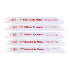 Malco® BiMetal Metal Cutting Reciprocating Saw Blades 6&quot;, 18 TPI (5 pk)