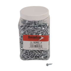 DiversiTech® 5-SCR83-4 Sheet Metal Screws with Taper Point 5/16 in. Slotted Hex Head, 3/4 in. L, #8 (1,000 pk)