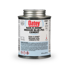 Oatey® Rain-R-Shine® Medium Blue PVC Cement 8 oz.