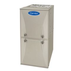 Carrier Comfort Multipoise Furnace, 90% AFUE, Single-Stage, 18 Speed ECM, Ultra Low Nox (SCAQMD/SJVAPCD Compliant), 115/1