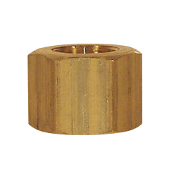 61-4 Brass Hex Nut 3/8 in.