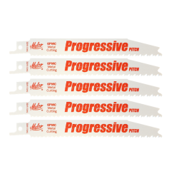 Malco® BiMetal Metal Cutting Reciprocating Saw Blades 6&quot;, Progressive Pitch (5 pk)