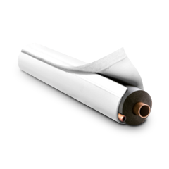 E-FLEX GUARD™ Line Set Cover 6&#039; (1/2&quot; wall thickness pipe insulation with 5/8&quot;, 3/4”, 7/8&quot; tube) - (White)