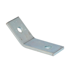 2-Hole 45° Angle Bracket, 1.6 in. H x 4.4 in. L x 2.3 in. W