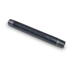 BPN-13 Black Iron Pipe Nipple 1/2&quot; MIP x 8&quot; (Sch40)