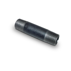 BPN-3 Black Iron Pipe Nipple 1/2&quot; MIP x 2&quot; (Sch40)