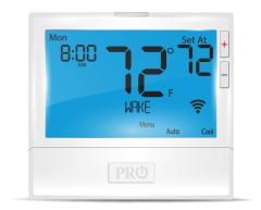 WIFI Residential/Light Commercial Up to 2 Heat, 2 Cool Conventional Up to 5 Heat, 3 Cool Heat Pump, Hardwire Only, 7 Day or Non-Programmable