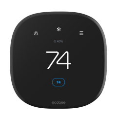 ecobee Smart Thermostat Enhanced with Wi-Fi, 2H/2C (3H/2C HP), 24Vac