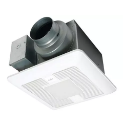 Panasonic WhisperGreen® Select™ ENERGY STAR® Certified Ventilation Fan with Light 4 in. or 6 in. Round Duct, 50 to 110CFM, 0.3 Sones, 120Vac (Multi Speed)