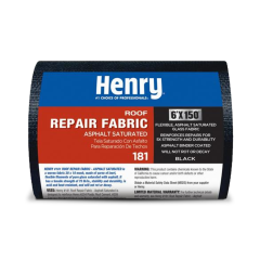 Henry® HE181 Roof Repair Saturated Asphalt Fabric 4&quot;, 150&#039; (Black)