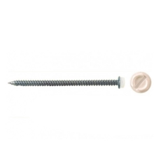 Malco® Zip-in® Register Screws with Taper Point, 1/4 in. Slotted Hex Head, 3 in. L (White - 150 pk)