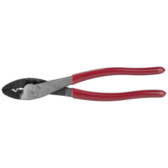 Klein Tools® Crimping &amp; Cutting Tool for Insulated &amp; Non-Insulated Connectors 10 to 22 AWG (Red)