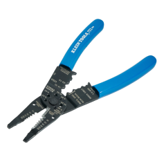 Klein Tools® Long Nose Wire Stripper/Cutter/Crimping Tool 10 to 20 AWG Solid (12 to 22 AWG Stranded - Blue)