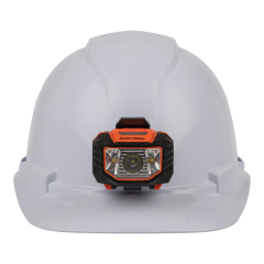 Klein Tools® Non-Vented Cap Style Hard Hat with Head Lamp Class E (White)