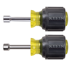Klein Tools® 2-Piecce Stubby Magnetic Nut Driver Set 1/4&quot; &amp; 5/16&quot; x 1-1/2&quot;