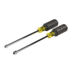 Klein Tools® 2-Piece Magnetic Nut Driver Set 1/4&quot; &amp; 5/16&quot; x 6&quot;