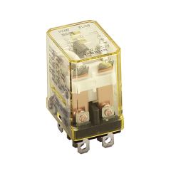 Plug-In Relay with Indicator DPDT, 10A, 24V