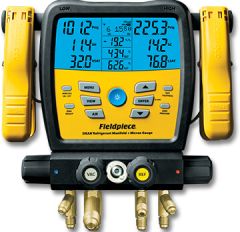 Fieldpiece Wireless 4-Port SMAN™ Manifold &amp; Micron Gauge 