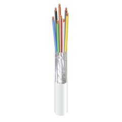 Southwire Stranded-Shielded Thermostat Wire 300Vac, 18 AWG, 8-Conductors, CL3P, 500&#039; (White)