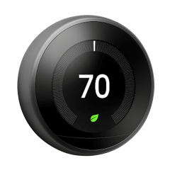 Nest Learning Thermostat 3H/2C, 24Vac (3rd Generation - Black)
