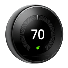 Nest Learning Thermostat 3H/2C, 24Vac (3rd Generation - Mirror Black)