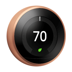 Nest Learning Thermostat 3H/2C, 24Vac (3rd Generation - Copper)