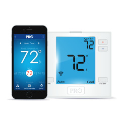 Pro1 T701i 7 Day Programmable Thermostat with Wi-Fi (Prog. Through App Only), 1H/1C, 24Vac