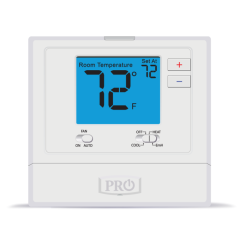 Pro1 T721 Non-Programmable Thermostat 1H/1C (2H/1C HP), 24Vac/3Vdc (2 AA)