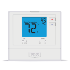 Pro1 T771 Non-Programmable Thermostat 1H/1C, 24Vac/3Vdc (2 AA - Conventional)