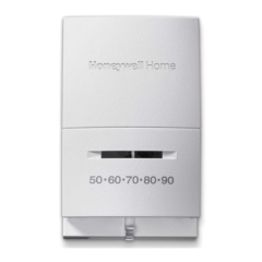 Honeywell Mercury-Free Mechanical Thermostat 1H, 24Vac