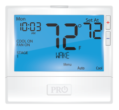 PRO1 Programmable Digital Thermostat (7 Day or 5/1/1) 3 Heat 2 Cool