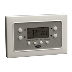 Carrier® Base Series 5+2 Day Programmable Thermostat 1H/1C, 24Vac/3Vdc (2 AA - Conventional)