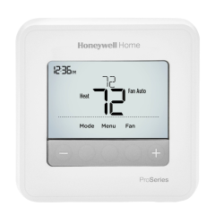 Honeywell T4 Pro 7/5+2/5+1+1 Day Programmable Thermostat 1H/1C, 24Vac/3Vdc (2 AA)