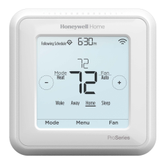 Honeywell T6 Pro Smart Thermostat with Wi-Fi, 2H/2C (2H/1C HP), 24Vac