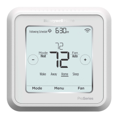 Honeywell T6 Pro Smart Thermostat with Wi-Fi, 2H/2C (3H/2C HP), 24Vac