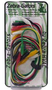 Zebra Gators Test Leads (10pk - Small)